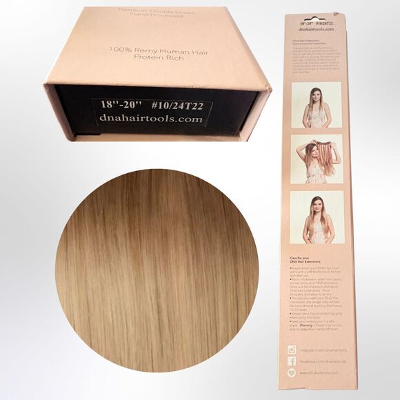 DNA Hair 100% Remy Human Hair Extension HALO | 18-20" | 1024T22 | Ash - Picture 2 of 6